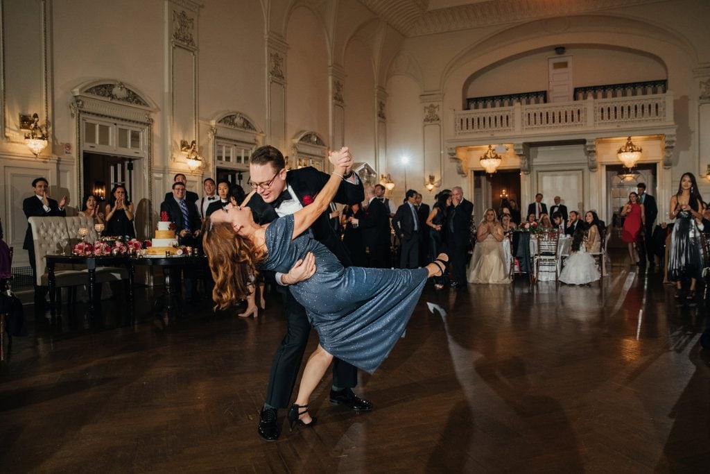 A mother-son dance at wedding