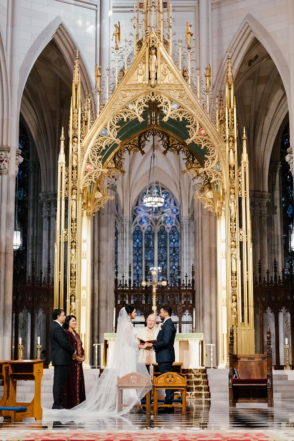 Wedding ceremony at the St. Patrick's Cathedral