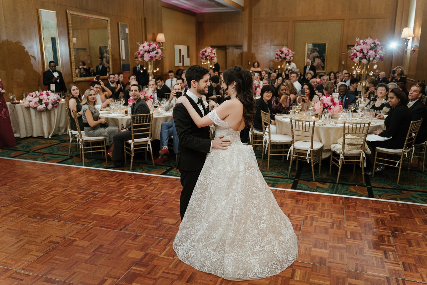 The first dance of the bride and groom